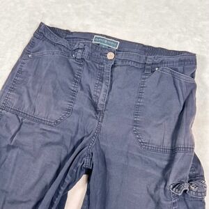 Karen‎ Scott Cargo Shorts Elastic Waist Casual Comfort Pockets Size 8
